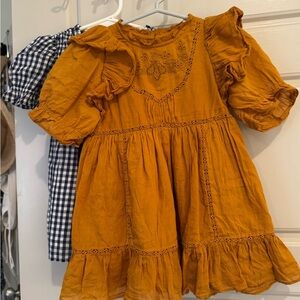 Doen Mustard Yellow Kids Dress